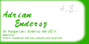 adrian endersz business card